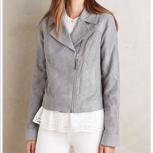 Anthro heihei vegan suede jacket